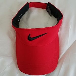 Red Nike Headband Visor